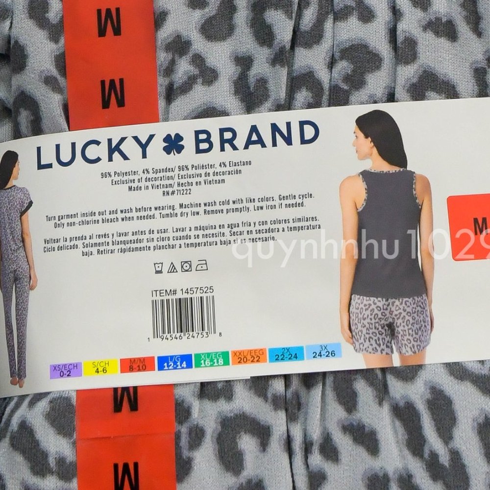 Lucky Brand Ladies' 4-Piece Pajama Set - Picture 5 of 6